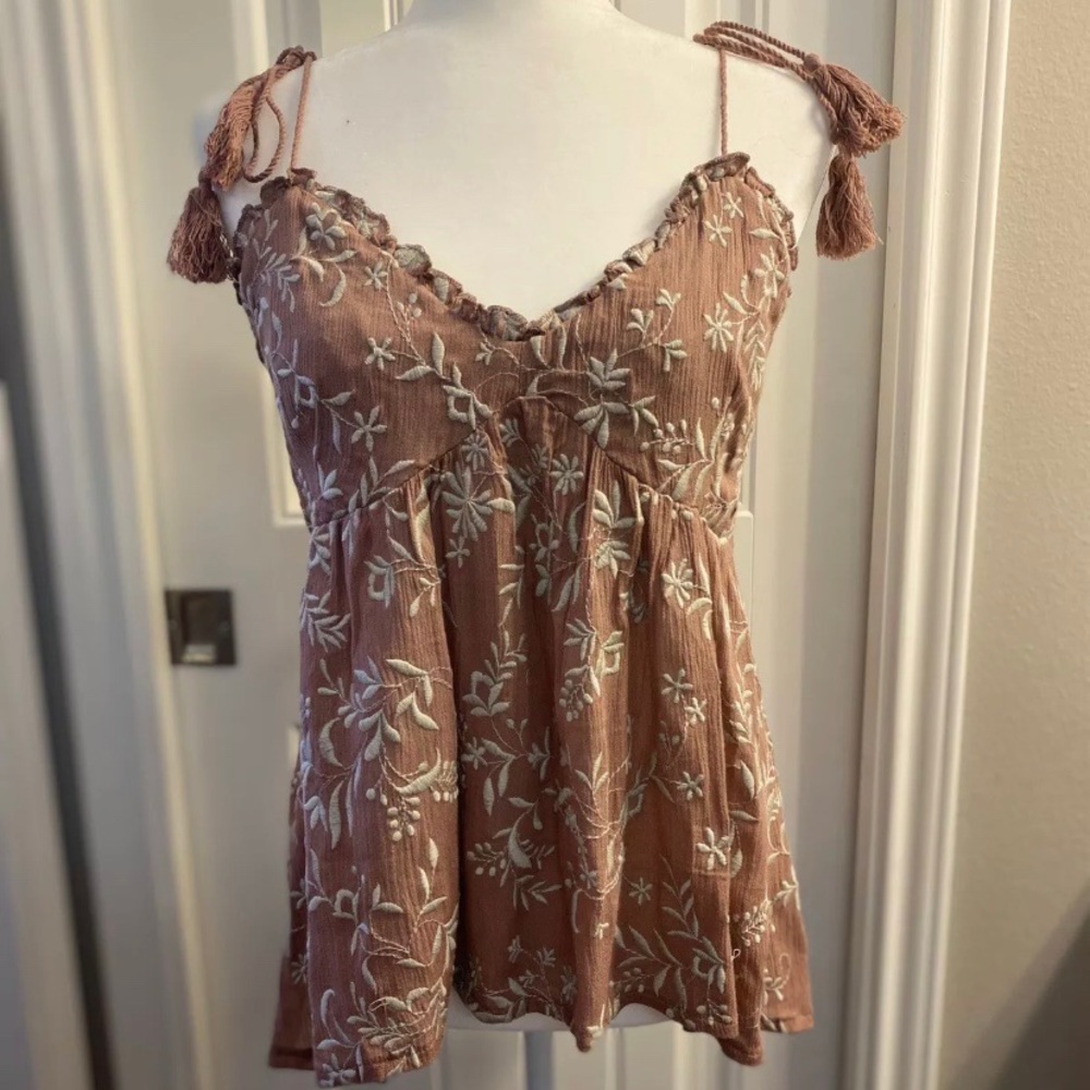 NWT Mustard Seed Pink Floral Top - Picture 1 of 2